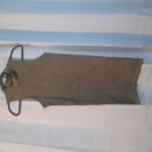 Knit dress olive green